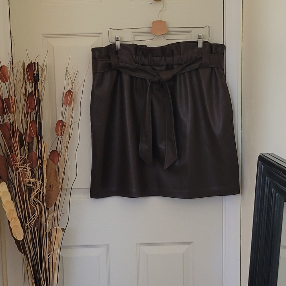 Eloquii Faux Leather Skirt